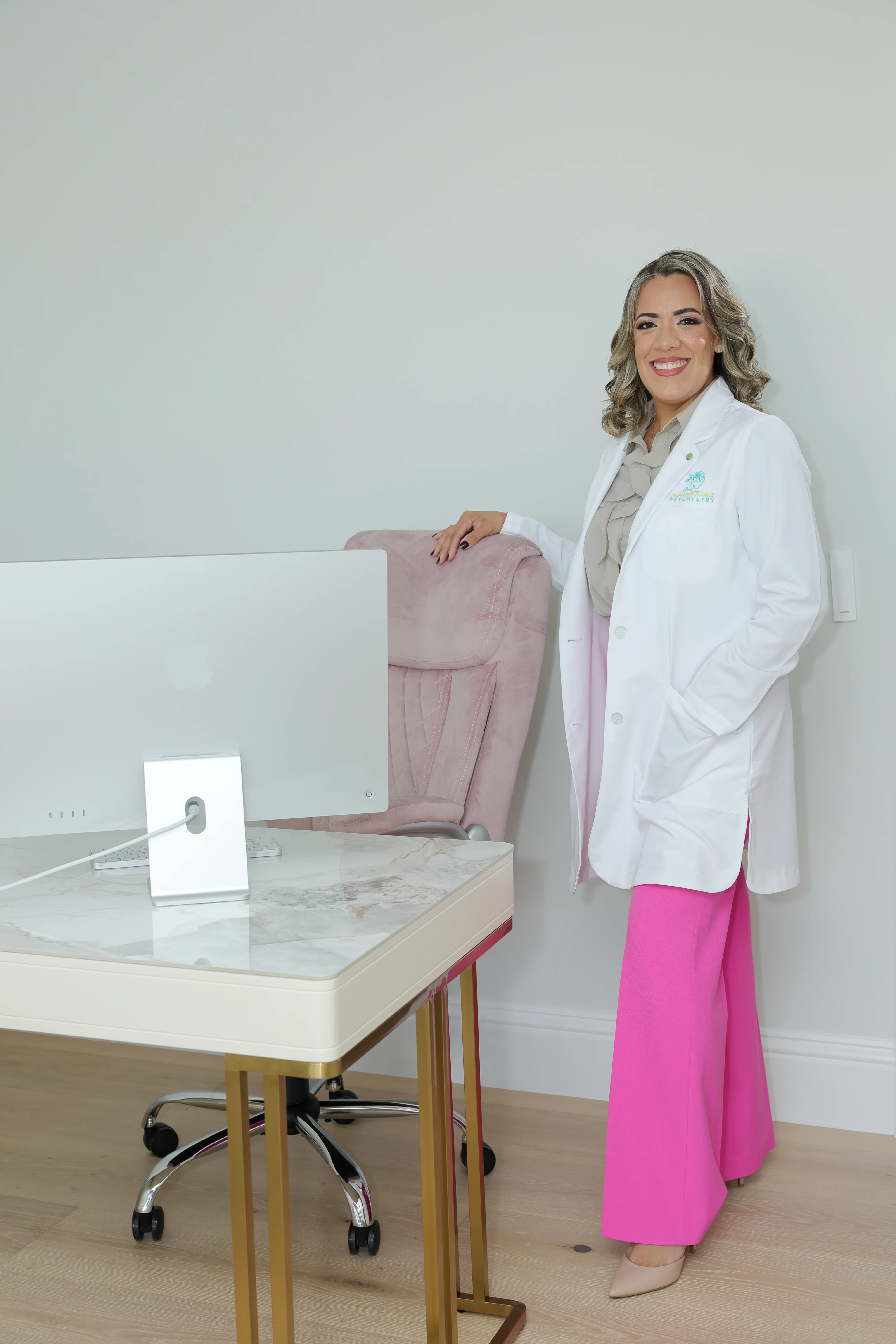 Dr. Melva Reve in her professional psychiatric office - Naples, FL